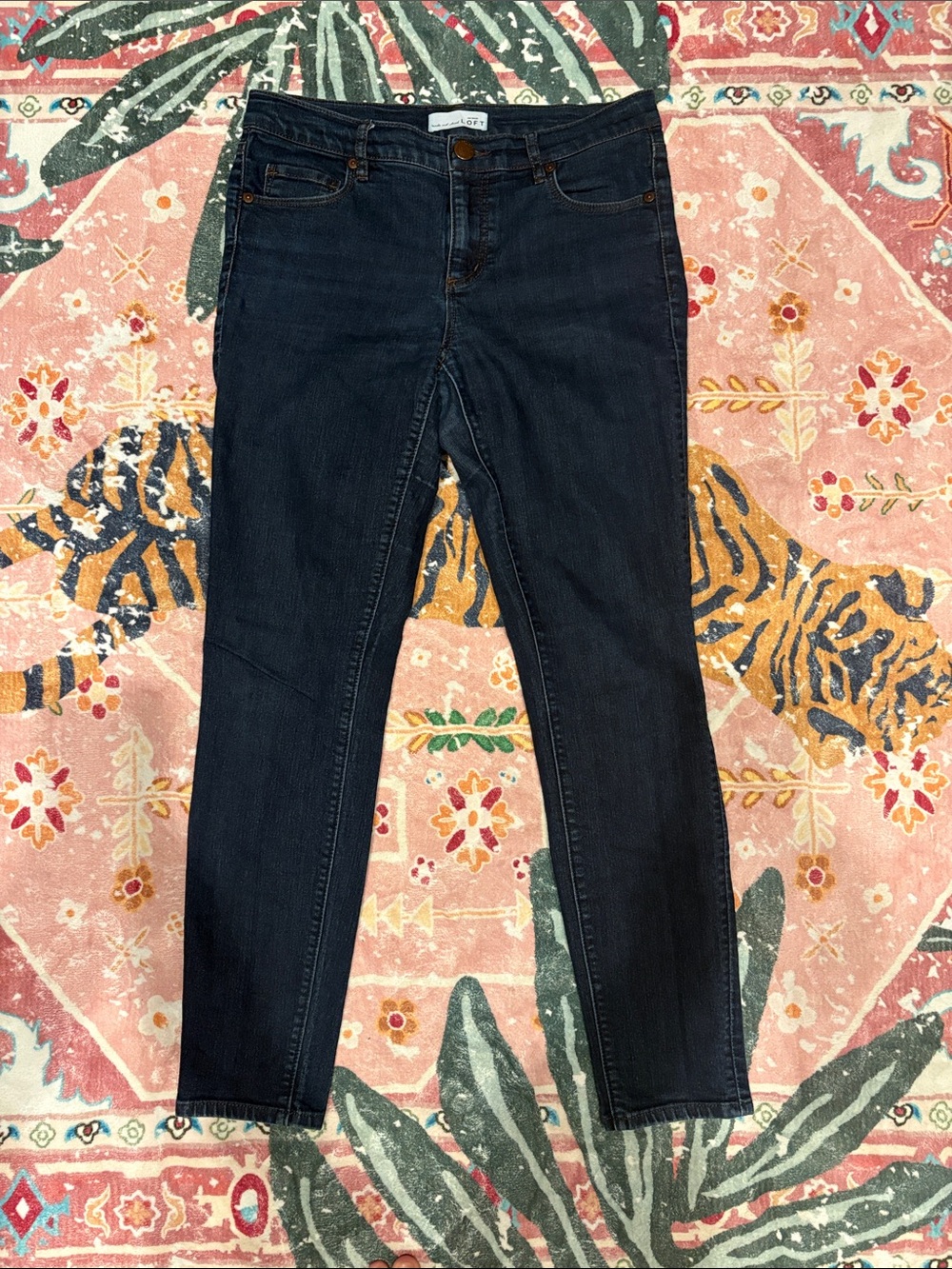 LOFT Dark Blue Skinny Jeans